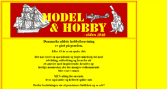 Desktop Screenshot of model-hobby.dk