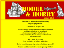 Tablet Screenshot of model-hobby.dk